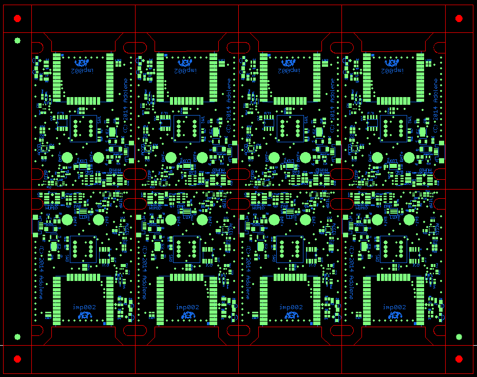 This is a good example where the wifi module would overhang the edge of the PCB so by rotating them you can save a lot of overall PCB real-estate. If you kept them all the same rotation, you'd have to add extra material in between the rows in order to accommodate the wifi module sticking out. 