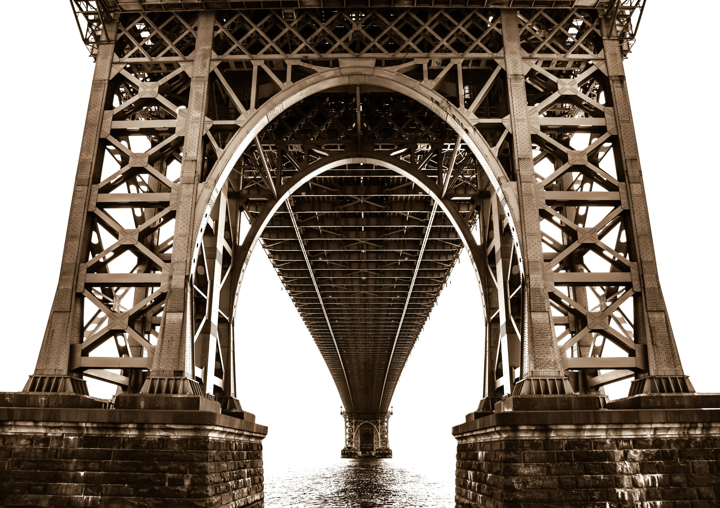 Under Williamsburg Bridge (Sepia)
