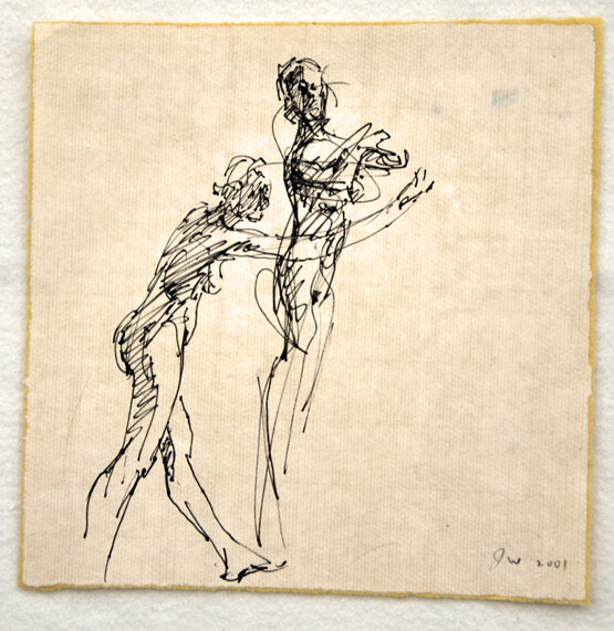 素描053舞女之二 Dancer#2 xcm 钢笔纸本  pen and ink on paper 2001s.jpg