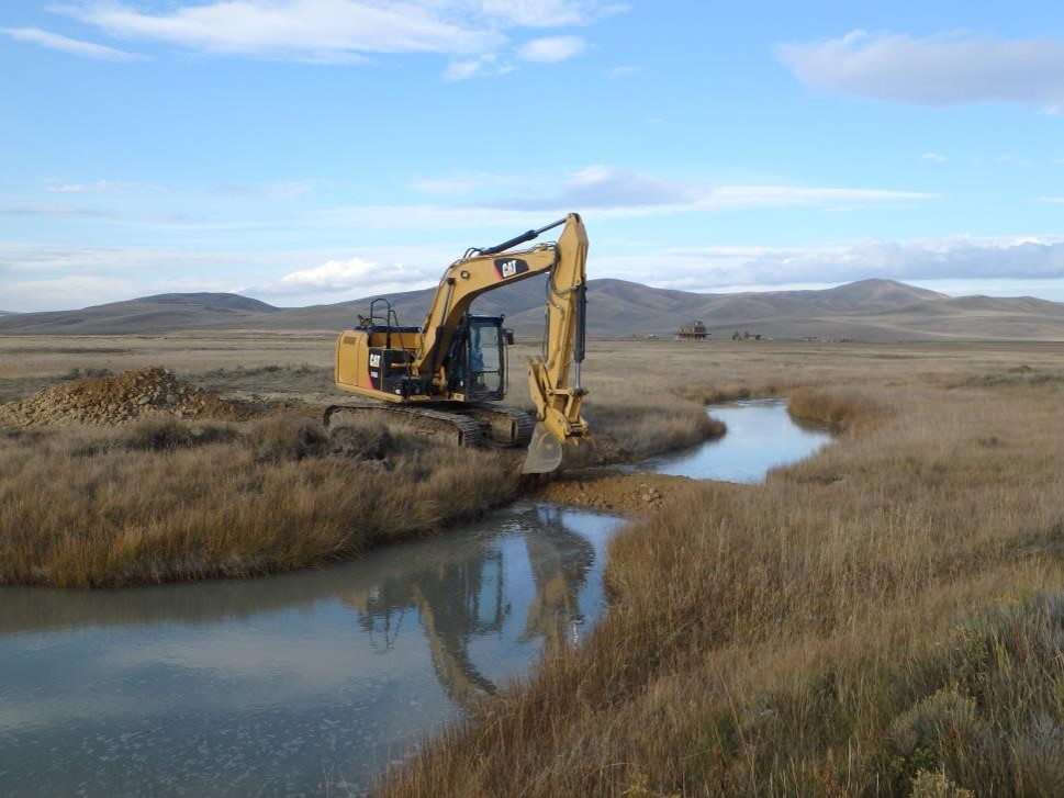  Beaver mimicry restoration construction in the Centennial valley 