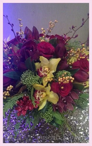 Red Lion amarylis, john storey orchids and golden cymbid orchids.jpg