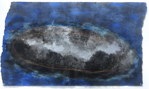 Marieken Cochius, Space, Unwound 2012, Graphite, pastel, ink on paper 31”x54”, www.mariekencochius.com