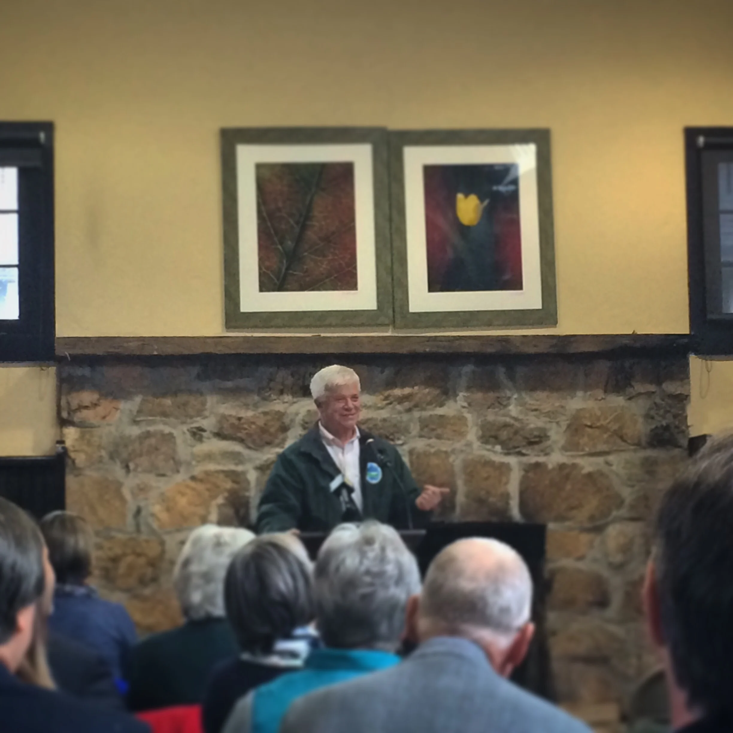 DEC Commissioner Martens speaking at the Conservation Partnership Program announcement, held at Teatown Lake Reservation. 