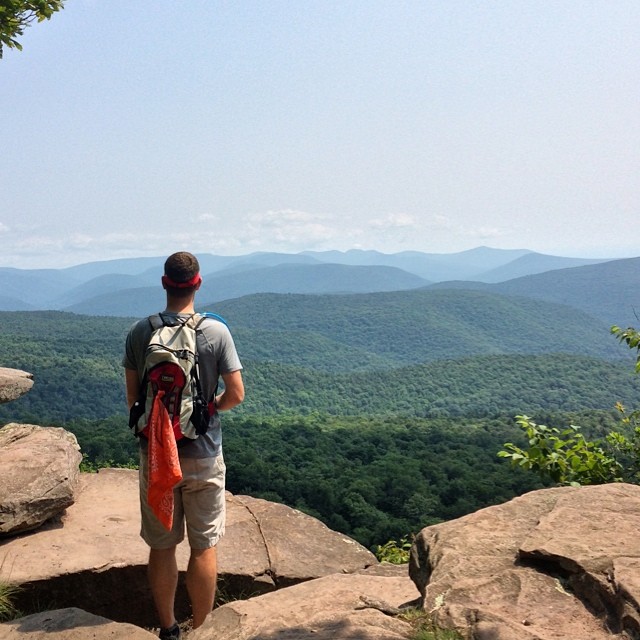 The strenuous climb to Giant Ledge rewards the hiker with a tremendous view!