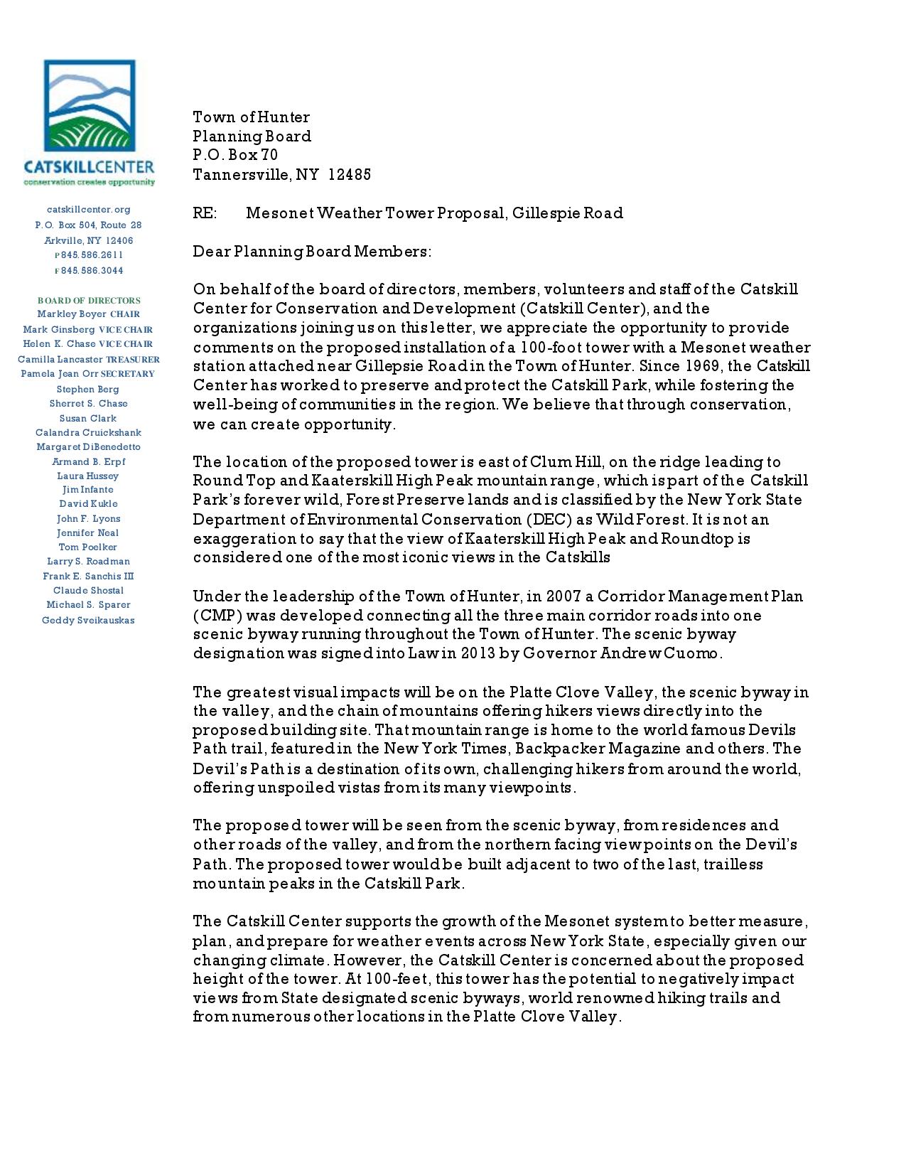 20161004 Catskill Center and Partners - TownOfHunterPlanningBoardMesonetCommentLetter-page-001.jpg