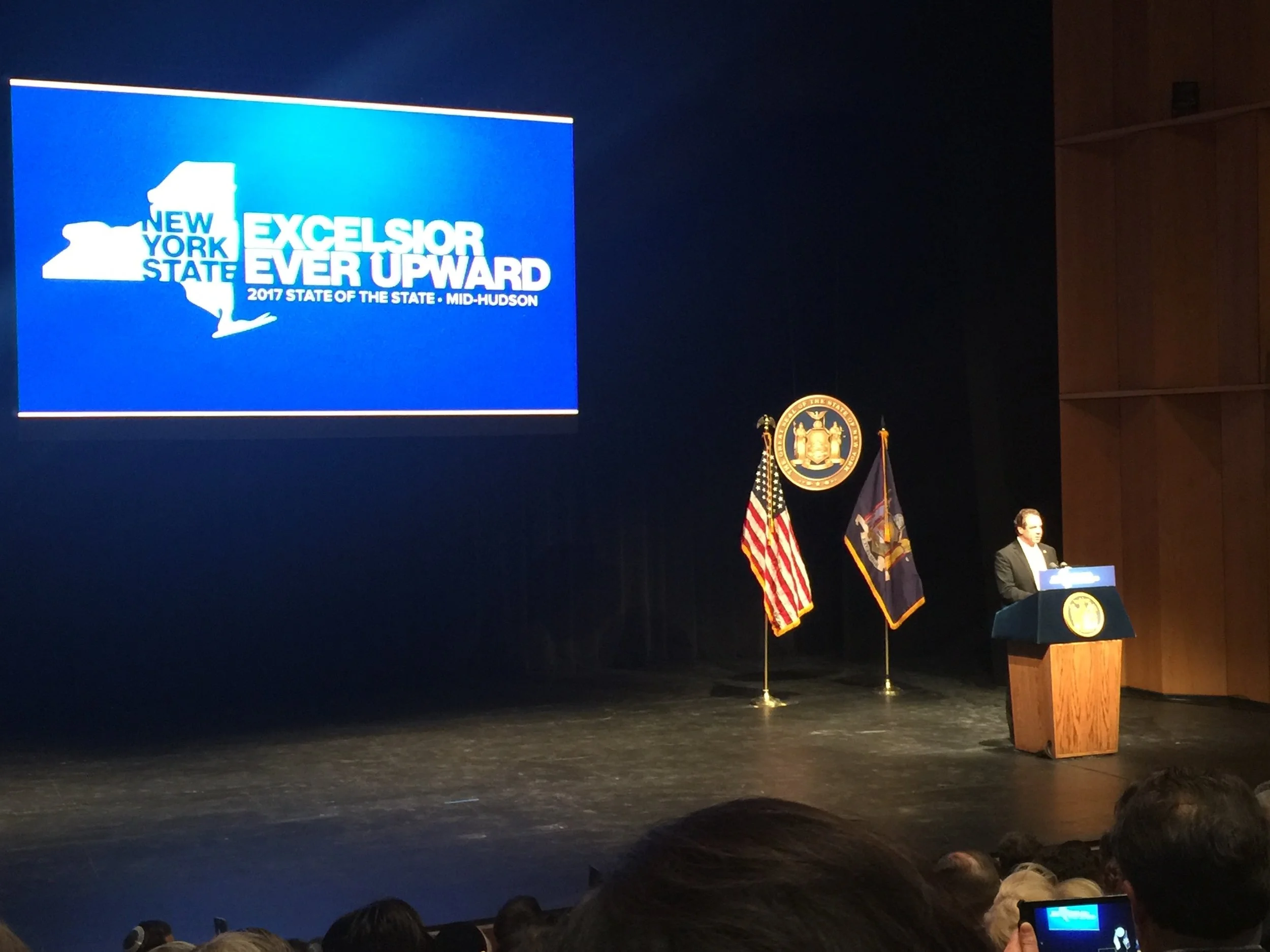 Catskill Center's Executive and Associate Directors attend Governor Cuomo's Mid-Hudson State of the State Address