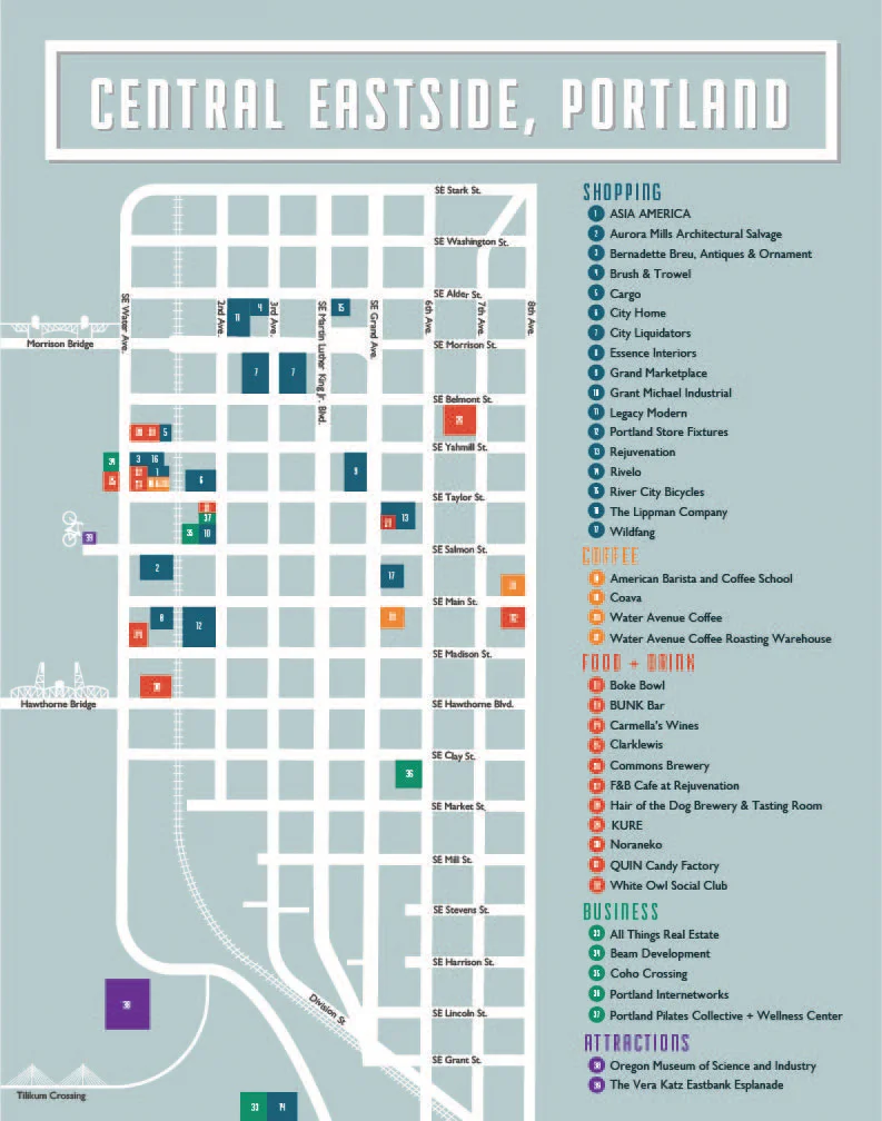 Central Eastside Business Network Map