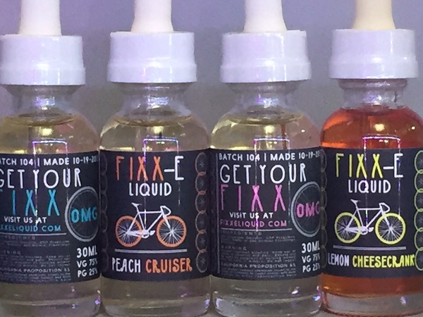 The colorful bicycles are the real deal with this ejuice from FIXXE
