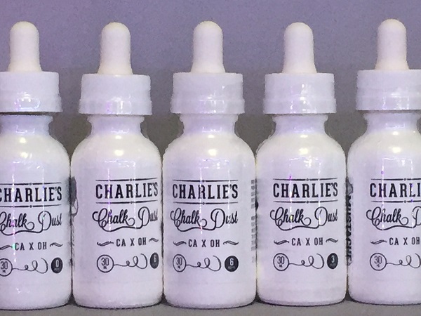 black and white bottles are signature style with charlies chalk dust