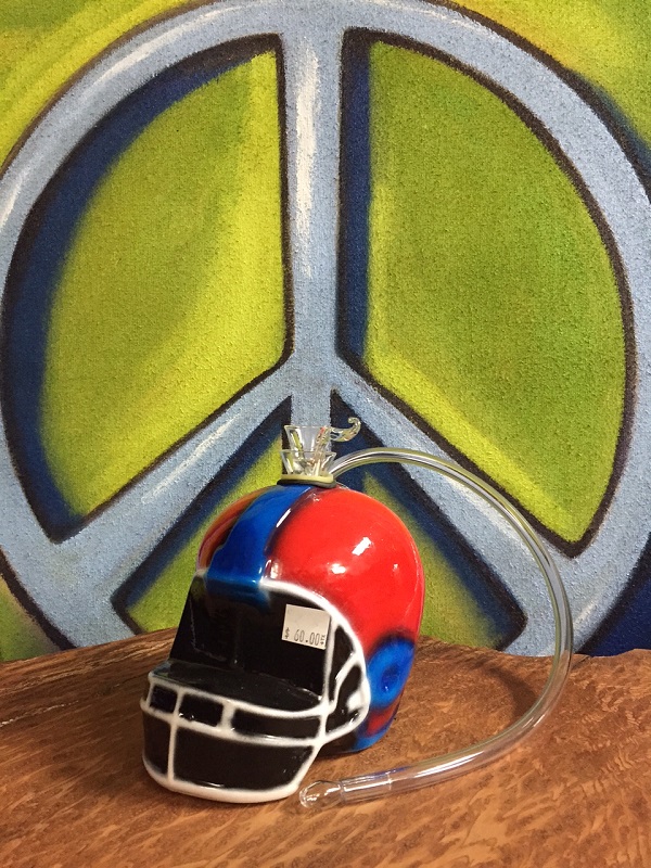 football helmet ceramic water pipe