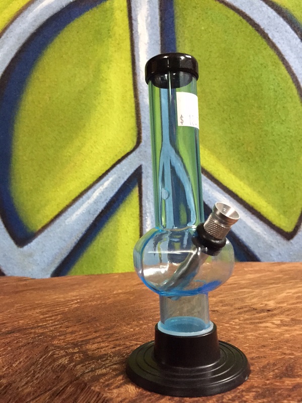 light blue acrylic water pipe