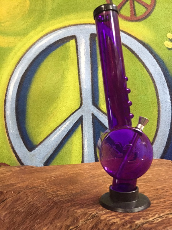 purple acrylic water pipe 420