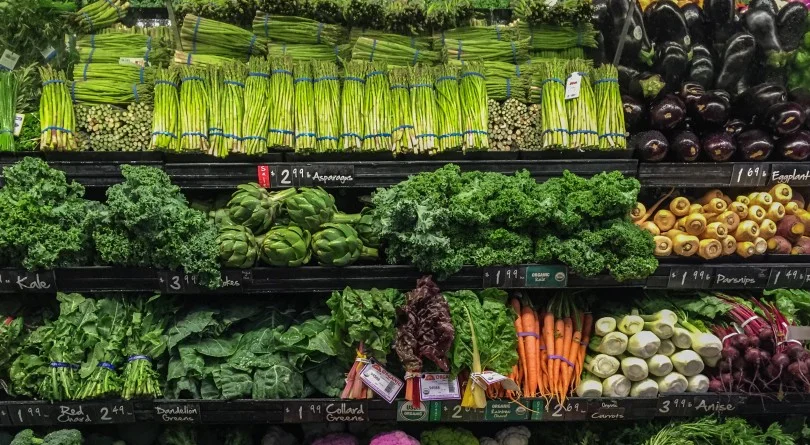 View of well ordered vegetables for sale in a supermarket. (Denise Taylor/Getty Images via Macleans.ca)