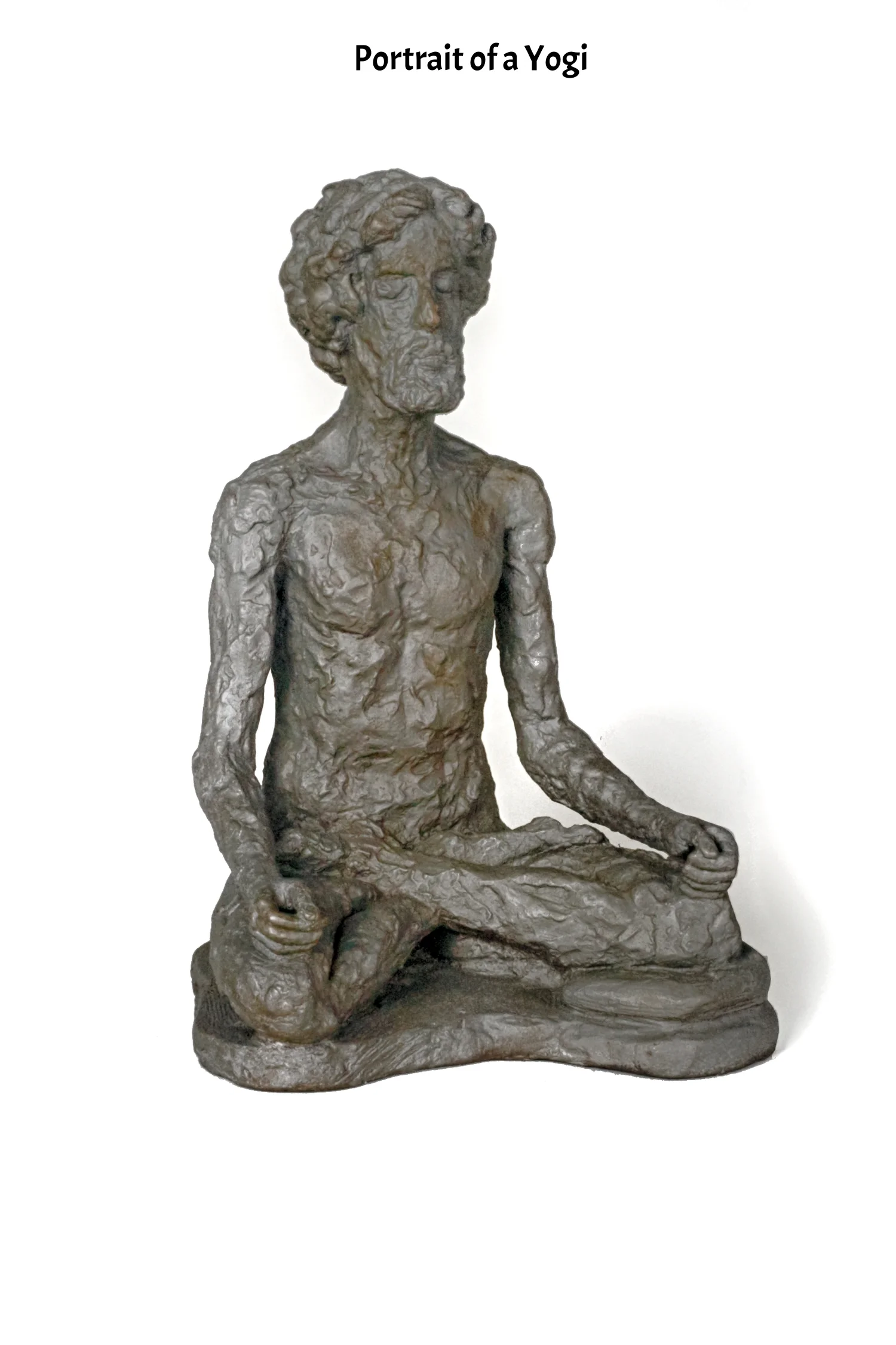 Ductile Iron, 1982. Modeled from life with a traditional Al wire armature and low fire clay with no grog. Steve Braff, my 2nd floor neighbor who happened to be a yoga instructor, sat in the full lotus in the middle of his living room floor while I crawled around him modelling away. He needed a cushion for his left knee. There is also a bronze and aluminum cast of this sculpture...which I wrote about in my artist statement.