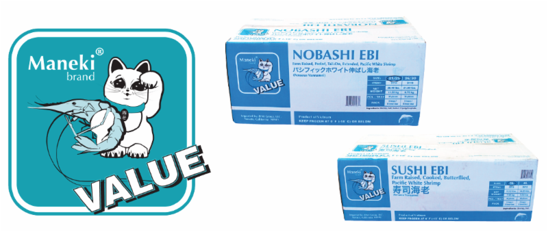 Maneki® Value Nobashi and Sushi Ebi