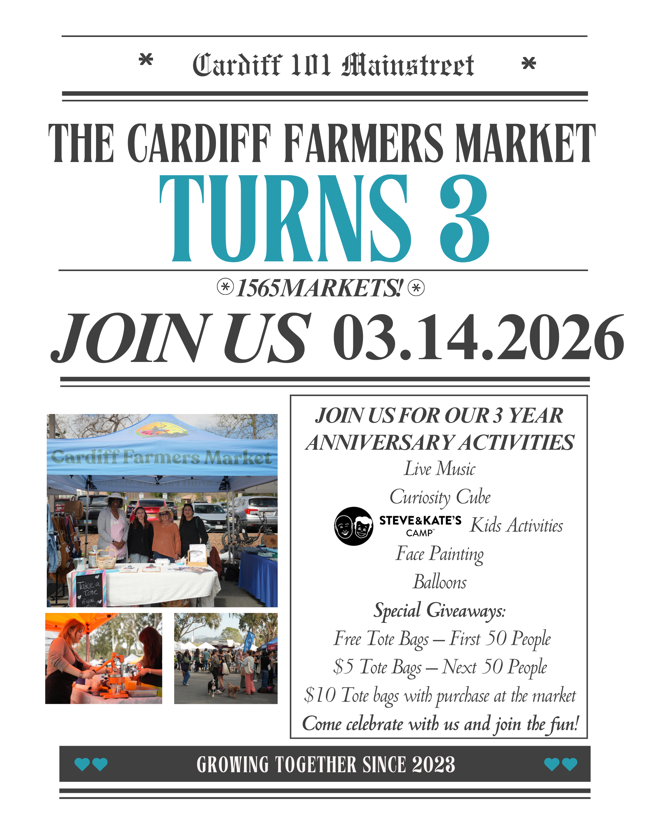 Cardiff Farmers Market 3 Year Anniversary