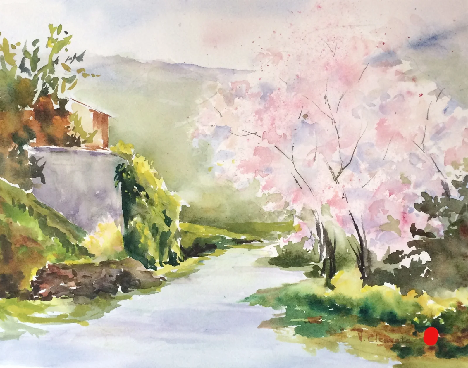 Spring Arrival, Watercolour, 11x14