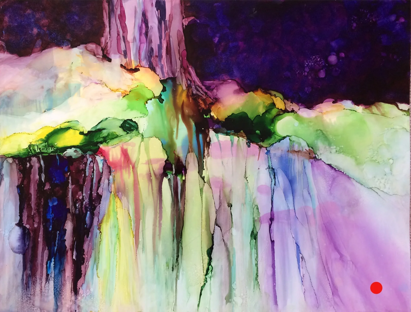 Roots, Alcohol Ink, 20x26