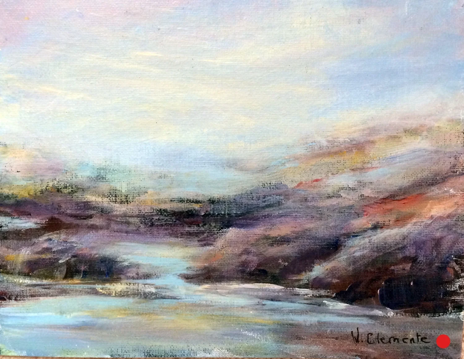 Morning Fog, Acrylic, 8x10