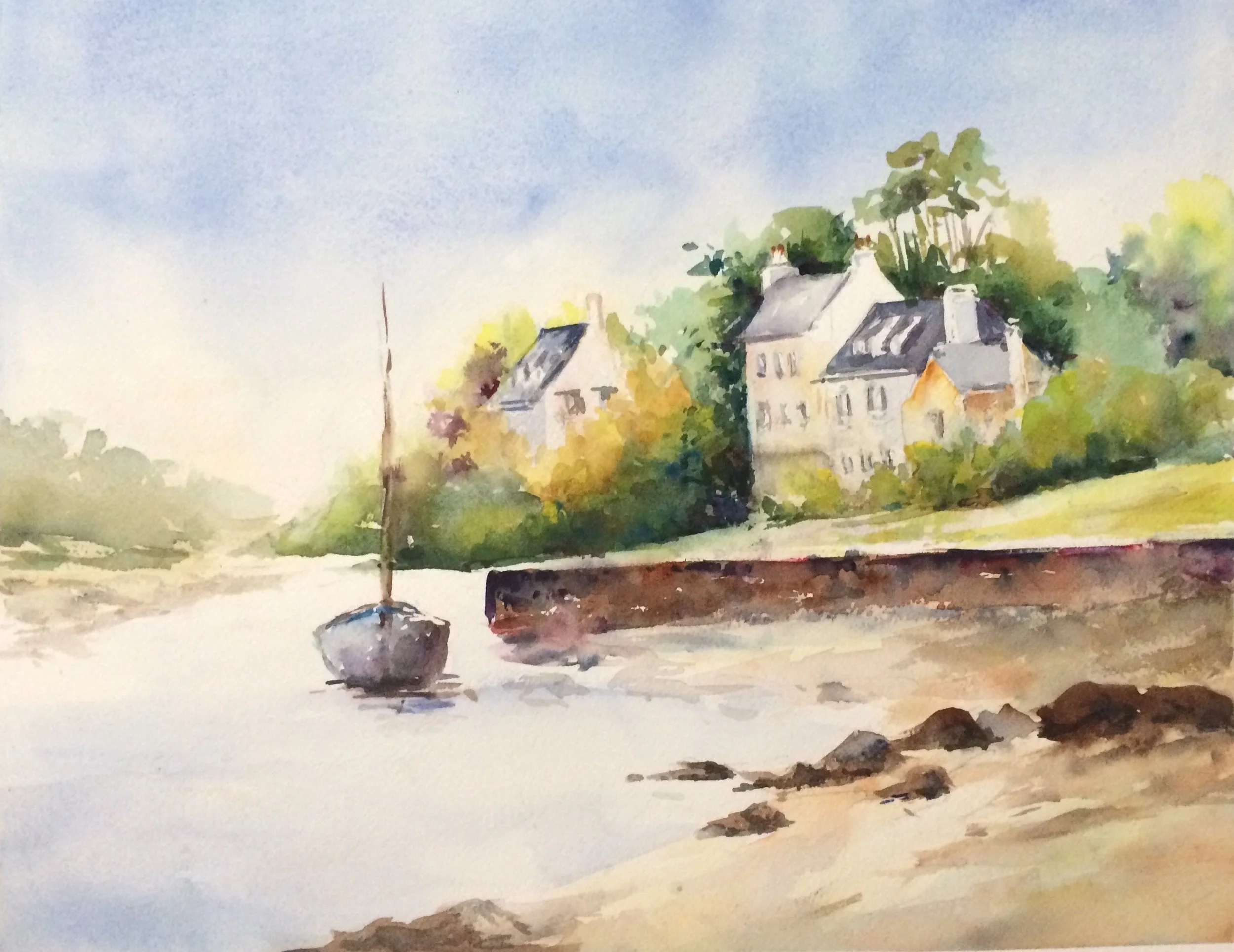 Tucked Away, Watercolour, 11x15