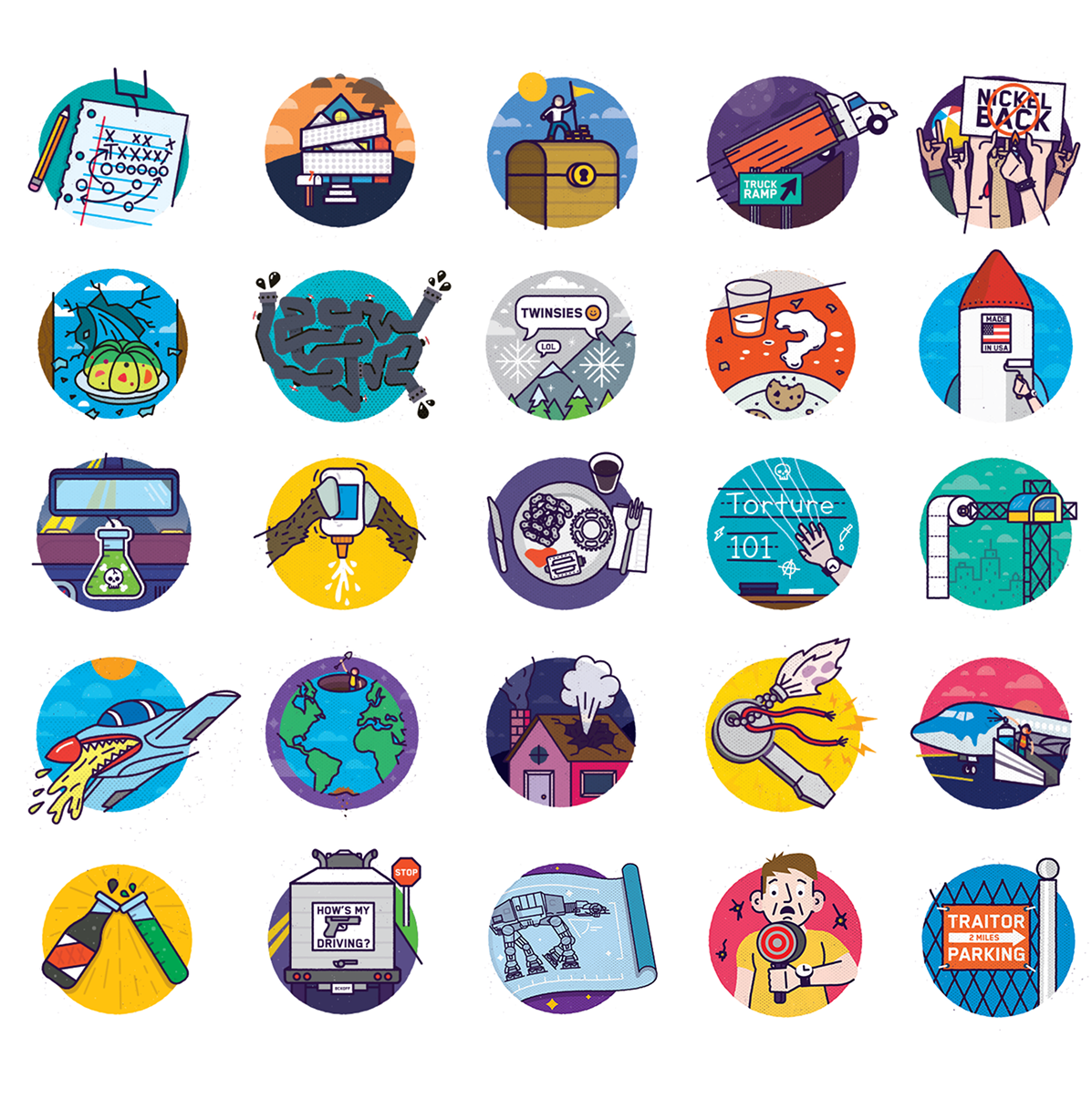 Readers used to write in to  Popular Mechanics  with their off-the-wall questions, and I got to do a spot illustration to match them. I had loved Popular Mechanics since I was a kid, so this was a dream client. Also, how often did you get to draw a s