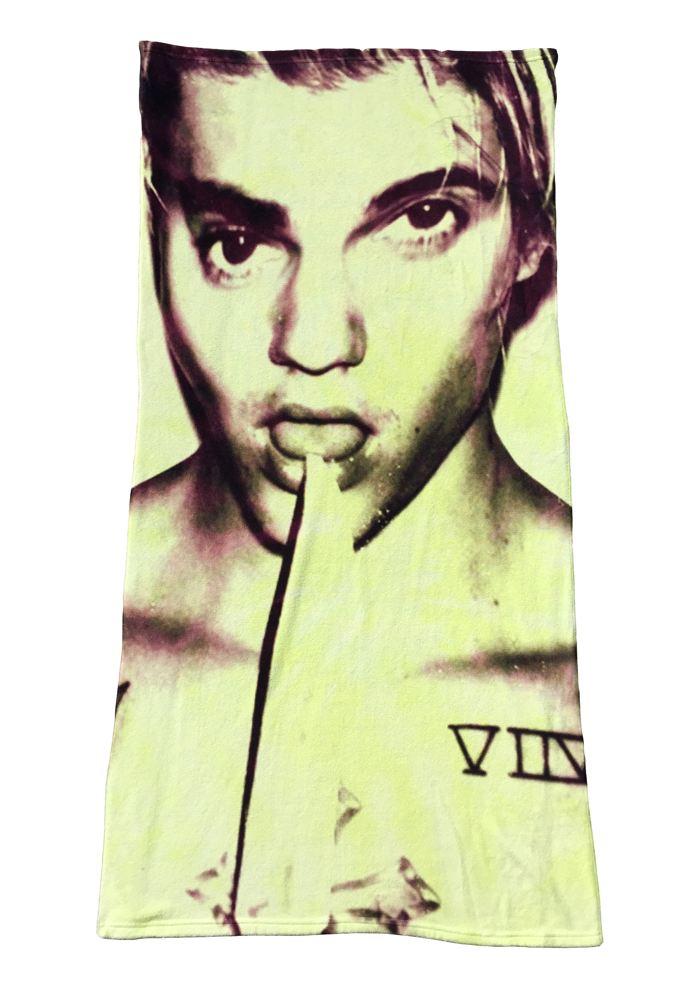 Punk Slime Bieber Digital print and bleach on microfiber beach towel 30" x 60"