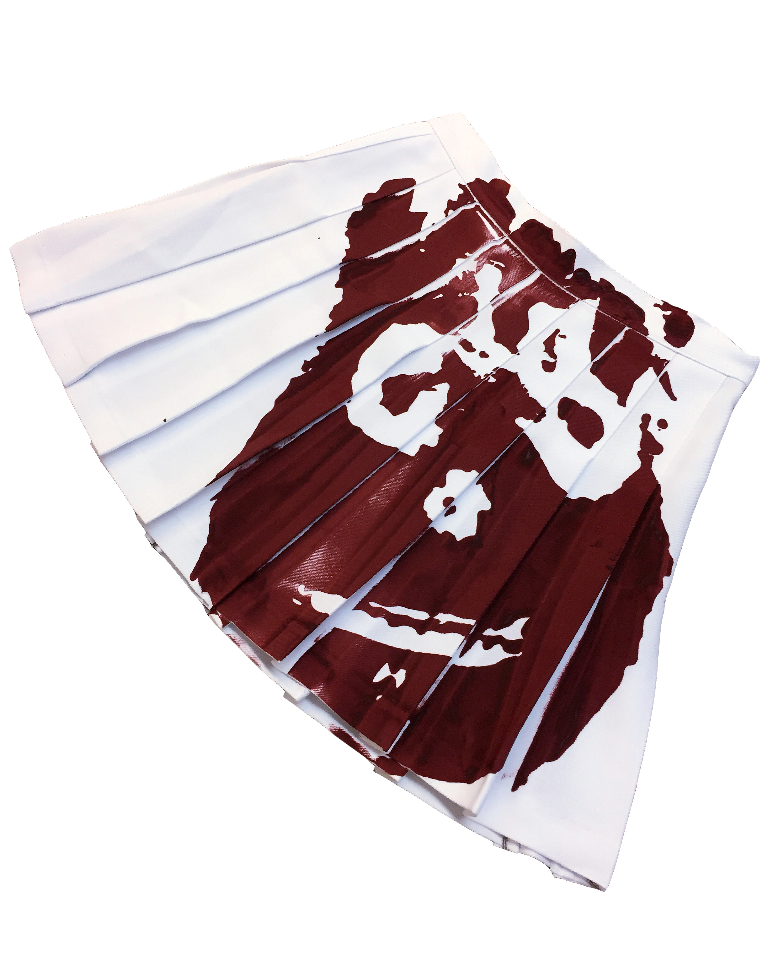 The Wilson Skirt Screenprint on recycled American Apparel® Tennis Skirt 15" length