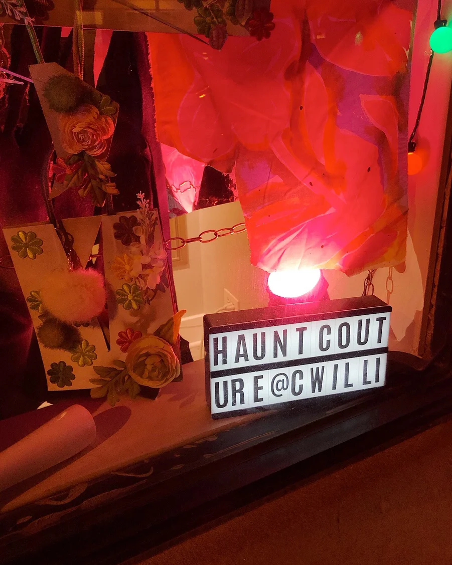 Haunt Couture ( installation at Honore Storage ) September 16 - 29, 2019 Andersonville Arts Week , Chicago IL