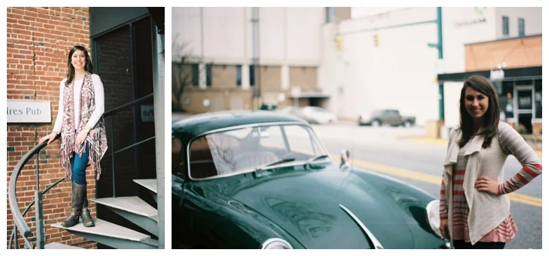 That's me on the right with this cute little green porsche. I loved it. I want one so bad now!