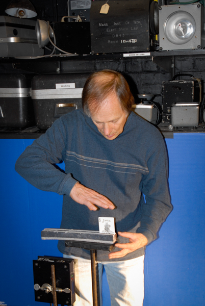 Skip Hoyt positioning the "target"