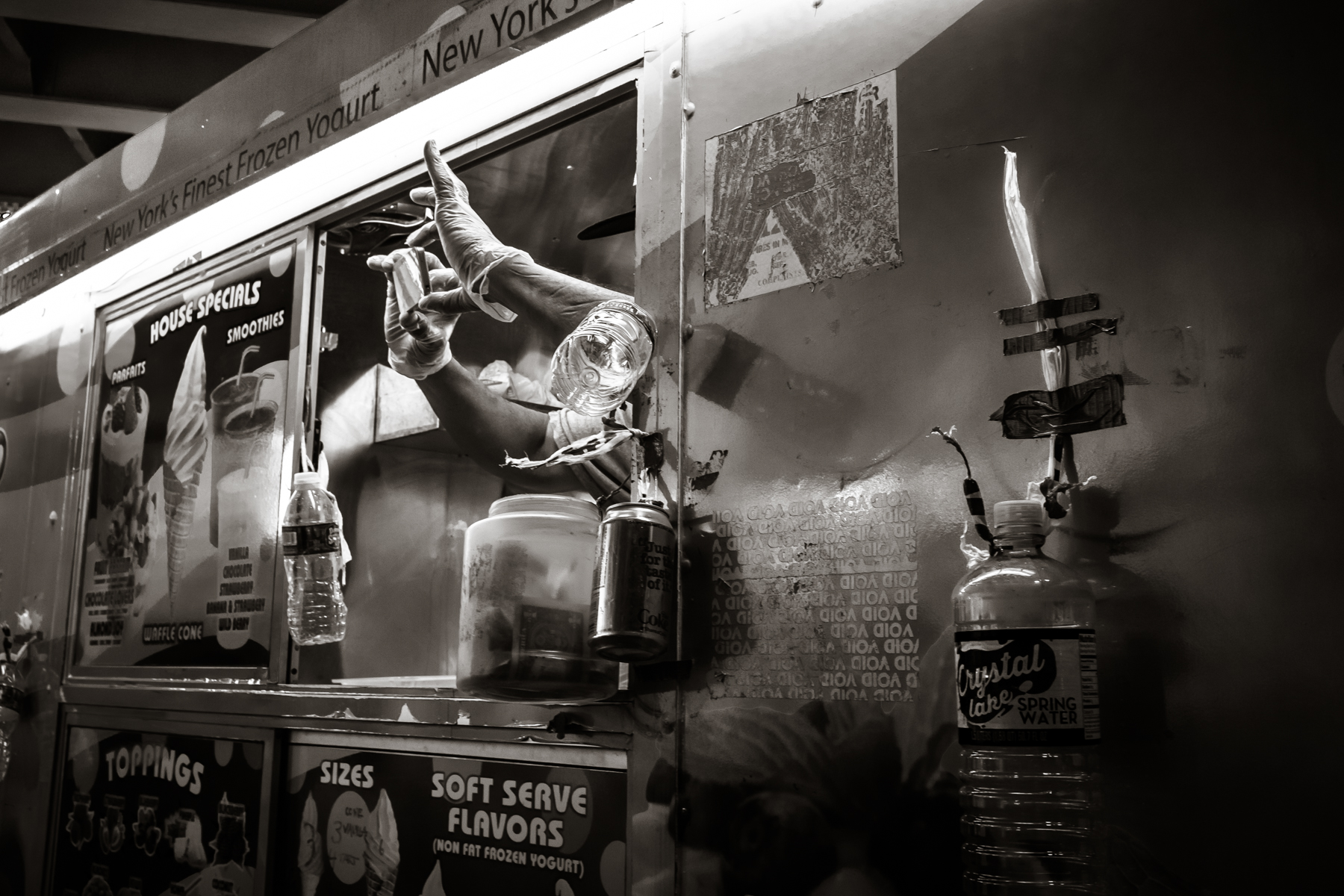 Street Vendor with Camera Phone