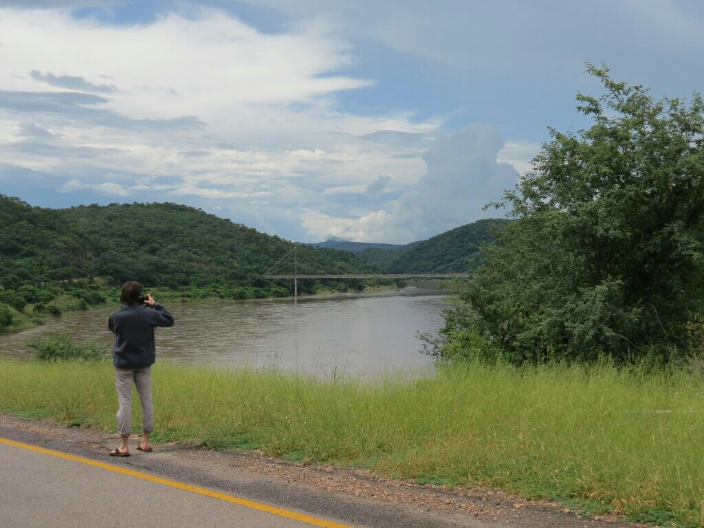 The bridge over the Luangwa river.