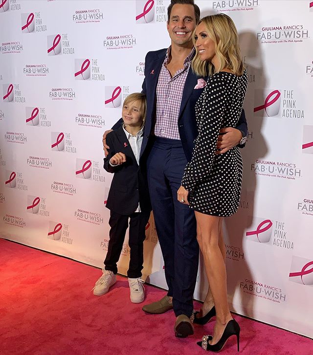 I found my breast cancer eight years ago during my journey to have a baby and now, here we are, with our &ldquo;baby&rdquo; at my breast cancer gala...happy, healthy and proud to be helping others who are so incredibly deserving. God is good 🙏 #fabu