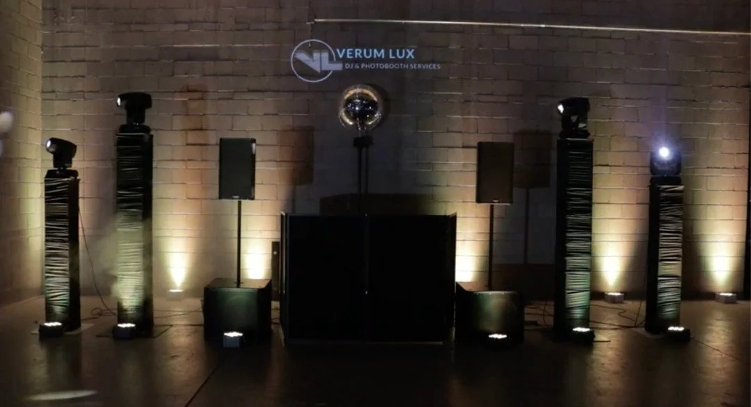Sleek. Bold. 
Our all-black setup is built for black-tie weddings, formal galas, and high-energy receptions.
It disappears into the room when it needs to&hellip; and commands attention when the party starts.
Premium sound. Clean presentation. Zero vi
