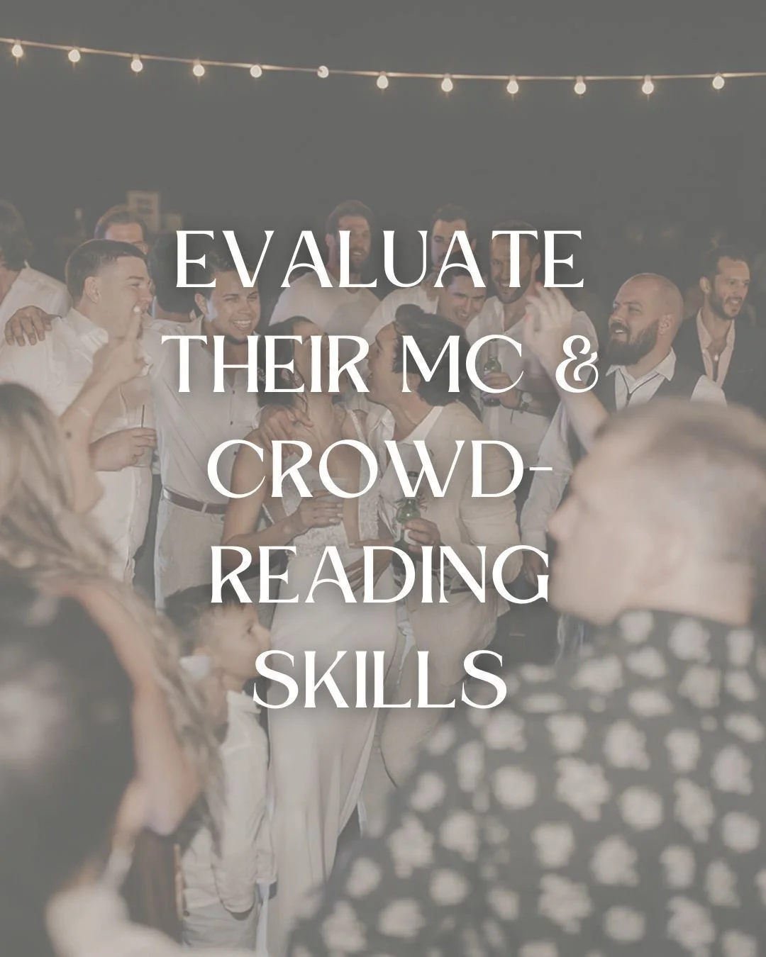 A DJ presses play.
An entertainer controls the room.
Your DJ is also your MC &mdash; guiding the timeline, announcing key moments, and keeping energy flowing smoothly.
Can they:
🎤 Speak confidently on the mic?
🎤 Manage transitions?
🎤 Read when to 