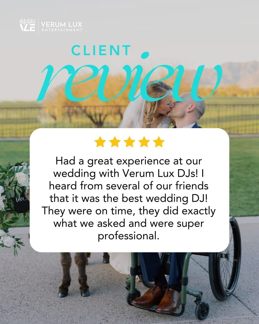 &ldquo;Best wedding DJ&rdquo; is our favorite thing to hear.

#verumlux