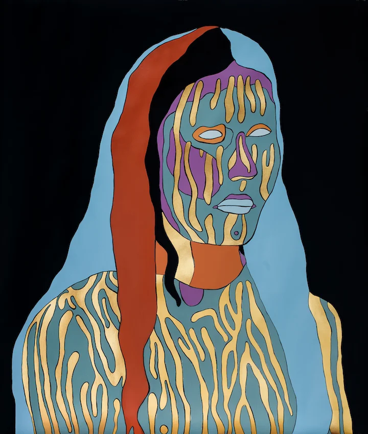 Youkali Acrylic on paper 36" x 30"