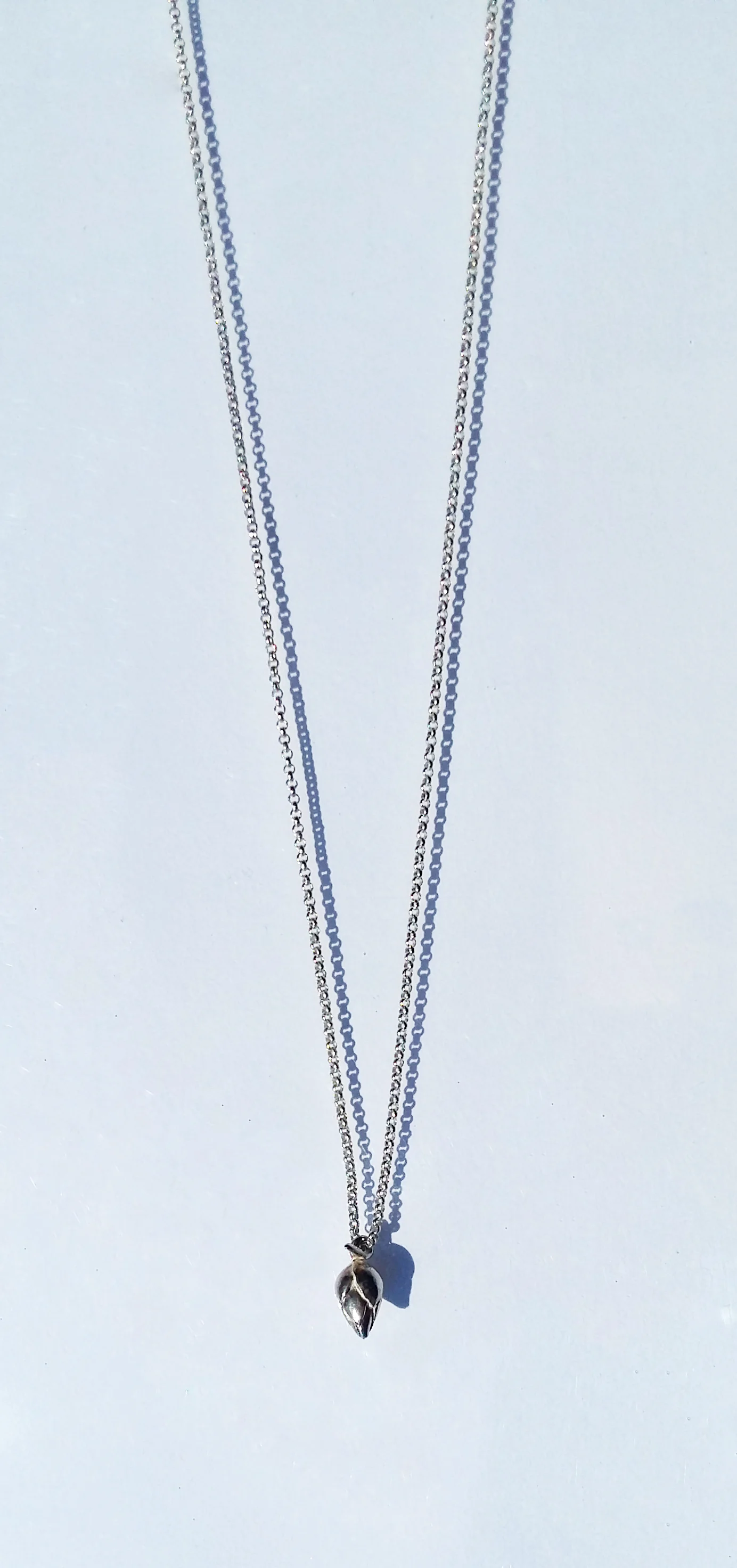 Pendentif Nénuphar en argent 925 sur chaîne