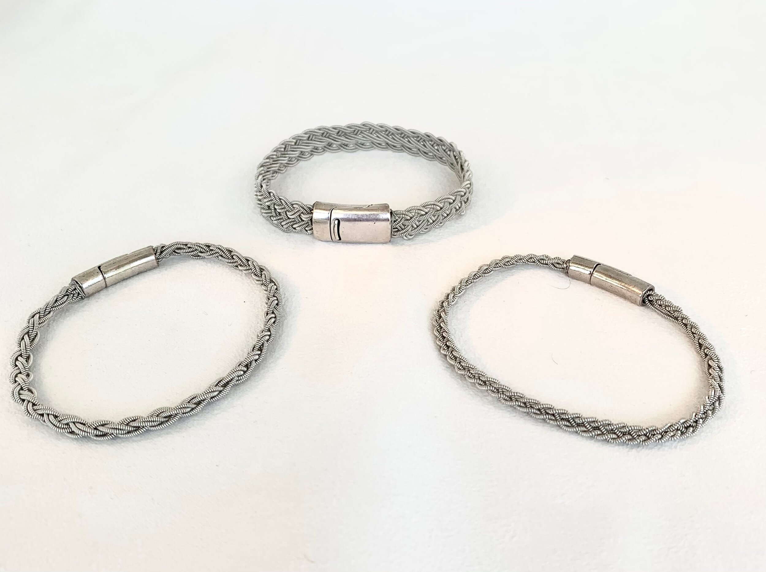 Wire woven bracelets!