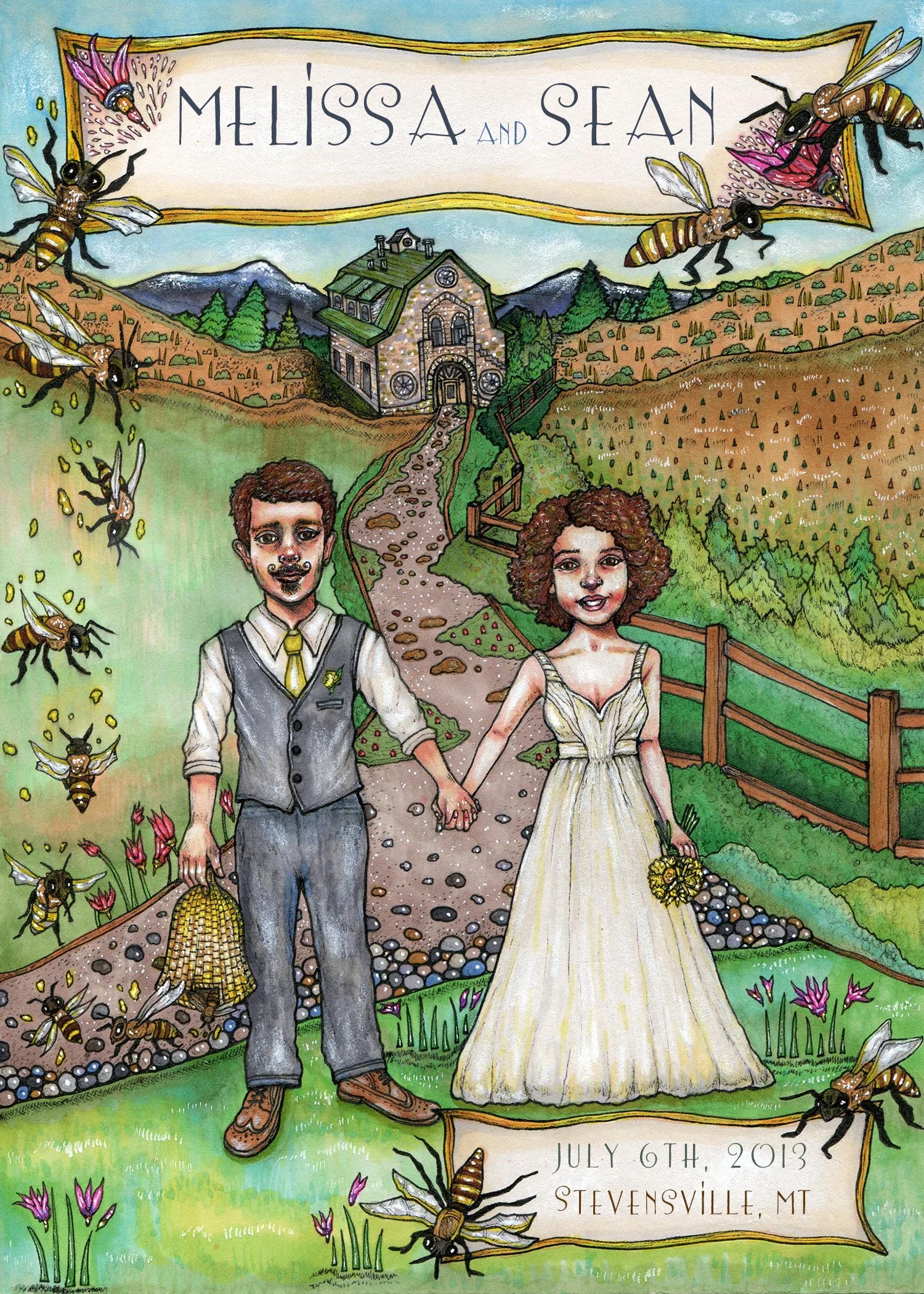 Melissa and Sean Wedding Invites