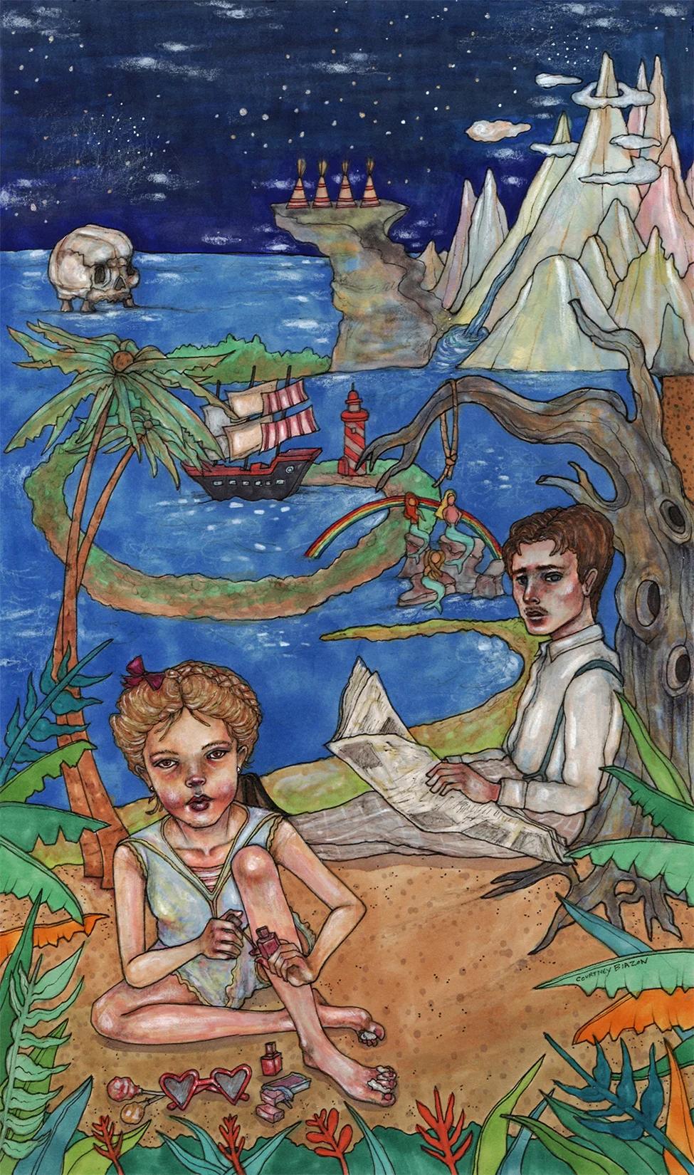 Lolita and Humbert Humbert in Never Never Land.jpg