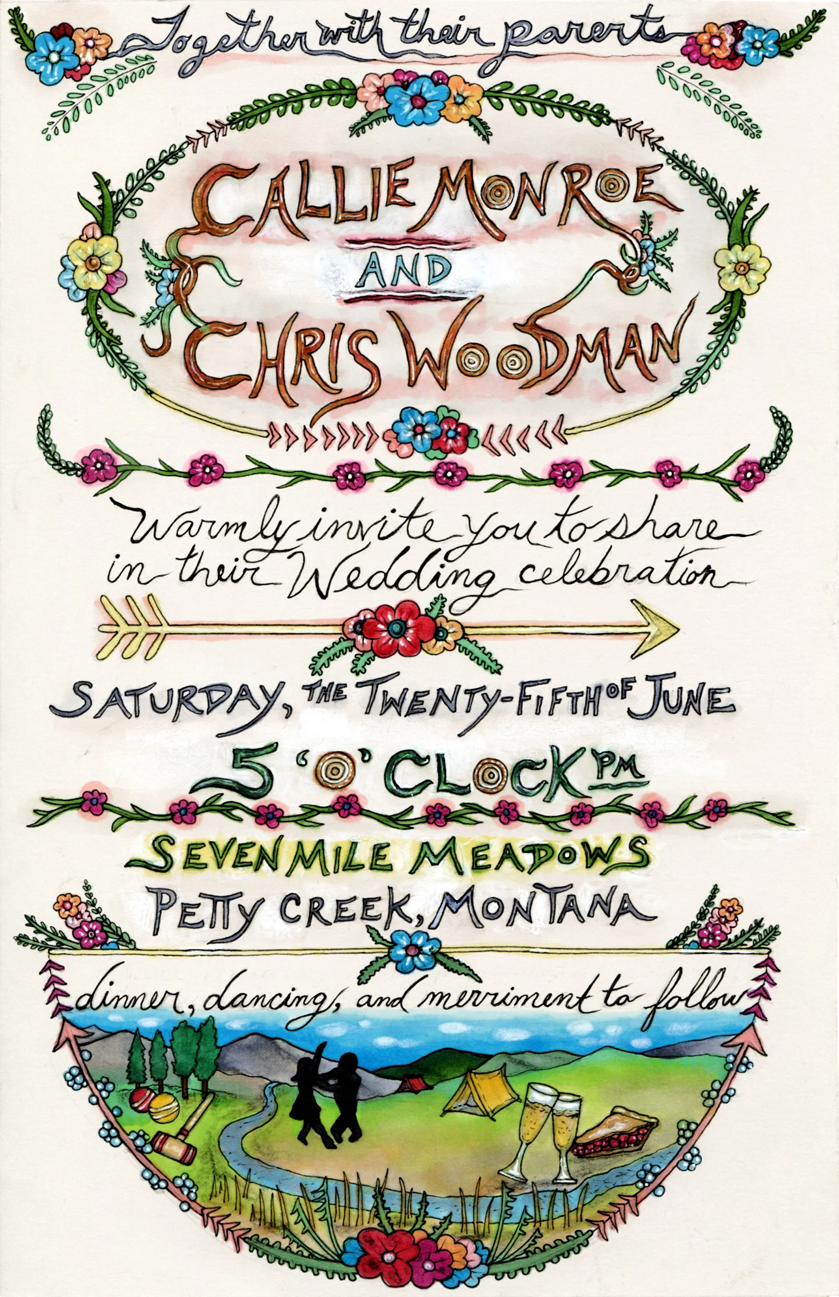 Callie and Chris Wedding Invite