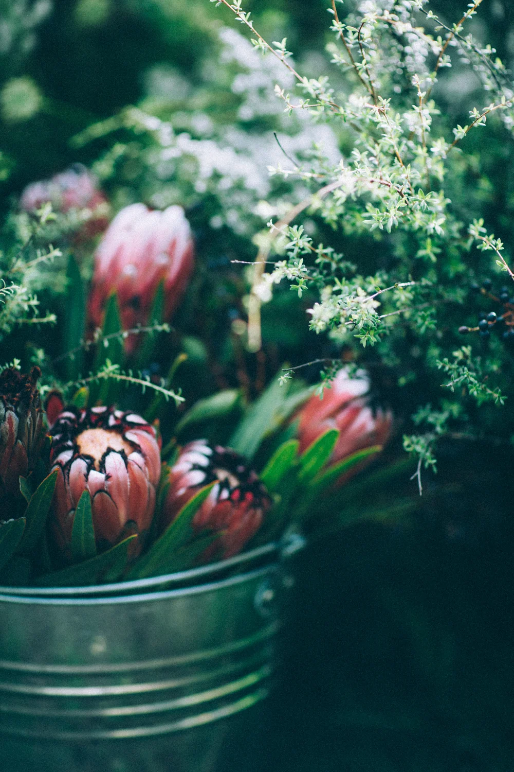 Foraged wild flowers for trading