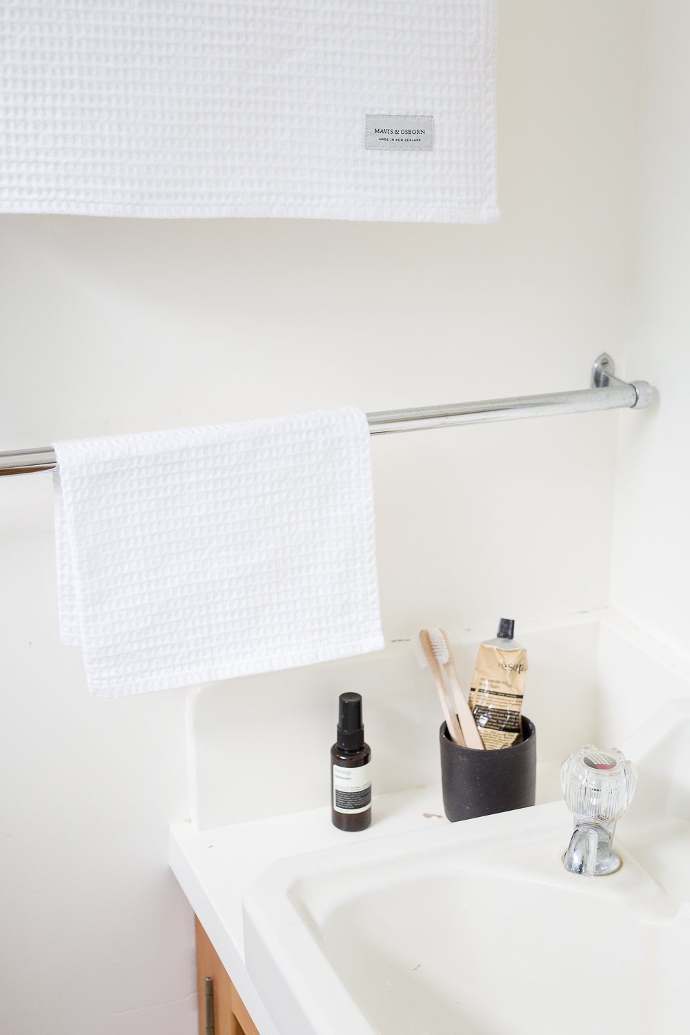 Waffle towels for Mavis & Osborn, styling & photography by Aimee Magne