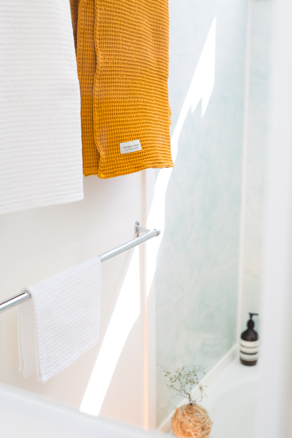 Waffle towels for Mavis & Osborn, photography & styling by Aimee Magne