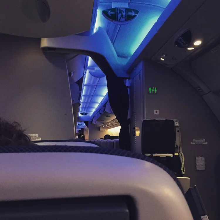 The aisle seat on my flight to London. Proximity to bathroom and leg room are the two major pros here. Ok, so maybe the proximity to the bathroom is a con, your call.