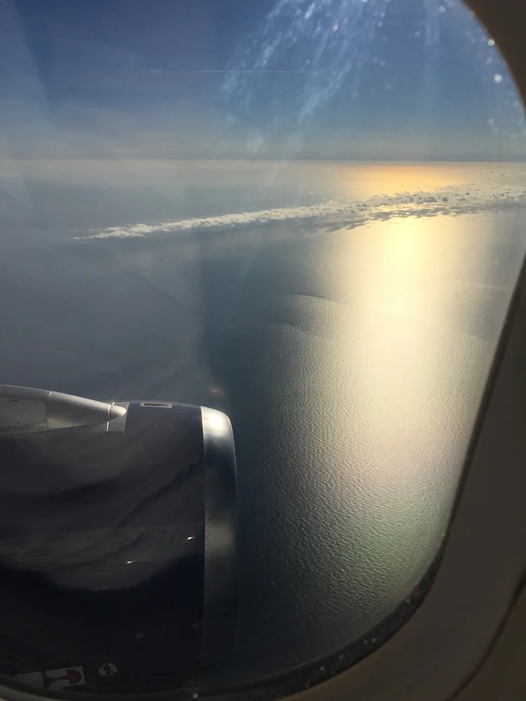 The window seat on my flight to Barcelona. Can't beat that view of the Mediterranean Sea in my book. And the clouds! Which team are you? #TeamWindow