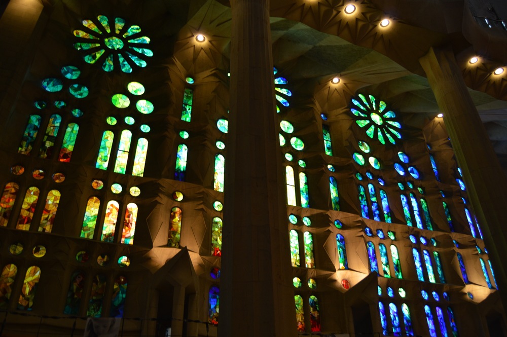  Another shot of the interior of the church, but looking at the windows on the other side. 