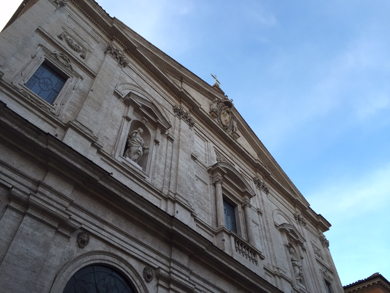 Outside of Church of San Luigi dei Francesi. Photo by Max Siskind.