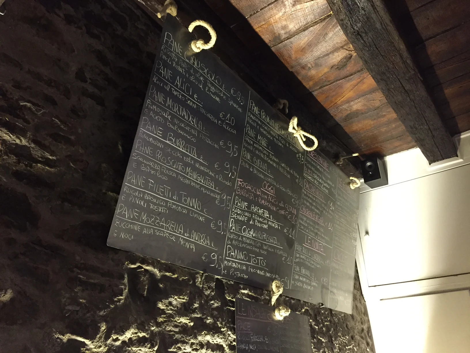 The extensive sandwich menu. I didn't even know where to begin. Photo by Max Siskind.